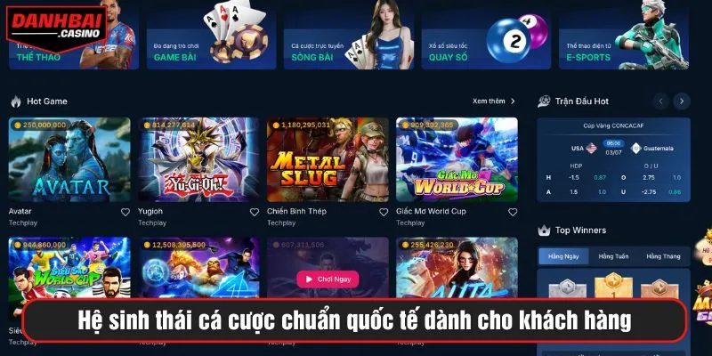 Hệ sinh thái cá cược chuẩn quốc tế dành cho khách hàng