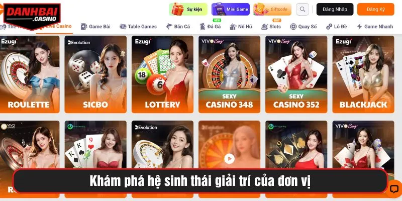 Khám phá hệ sinh thái giải trí của đơn vị