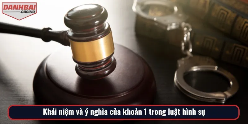 Để biết khoản 1 đi tù bao nhiêu năm, bạn phải hiểu ý nghĩa của nó