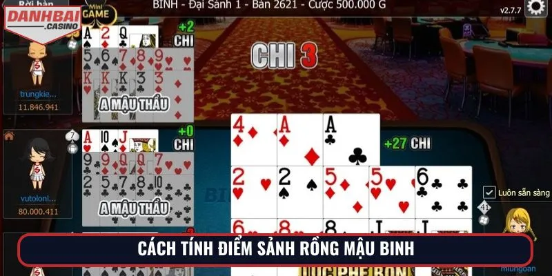 Cách tính điểm sảnh rồng Mậu Binh